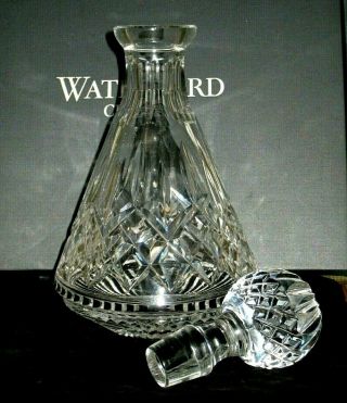 Vintage Waterford Crystal Lismore " Roly Poly " Decanter W/ Stopper Ireland