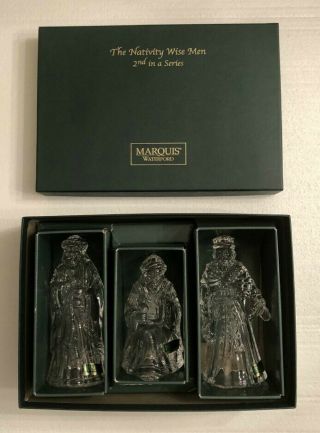 Marquis Waterford Crystal Christmas Nativity Wise Men 2nd In Series Figures