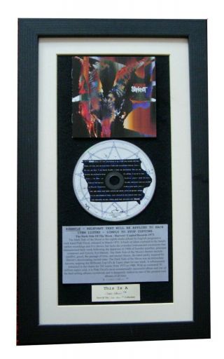 Slipknot Iowa Classic Cd Album Gallery Quality Framed,  Express Global Ship