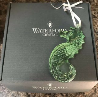 Waterford Emerald Green Seahorse Christmas Ornament 3