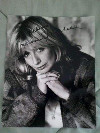 Penny Marshall Autographed Photo 8 X 10 Black And White