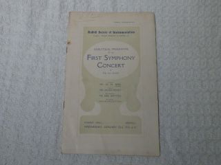5 x Antique Edwardian Classical Music Concert Programmes Bechstein Hall 2