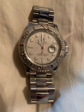 Rolex Oyster Date Men’s Wrist Watch Stainless Steel But In Condi