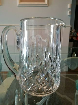 Tall Waterford Crystal Water Pitcher 6 1/2 "