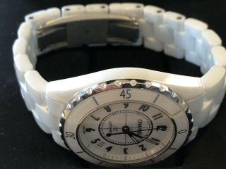Chanel J12 White Ceramic Automatic 38mm Women ' s Watch (Authentic with Card) 2
