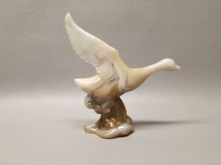 Vintage Art Glass Heisey Imperial Bird Goose Figurine 5 1/2 " Slag Nautical