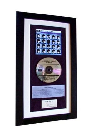 The Beatles Hard Days Night Classic Cd Album Quality Framed,  Express Global Ship