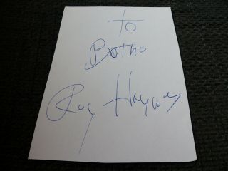 Roy Haynes Signed 5x6 Inch Paper Jazz Autograph Inperson Look