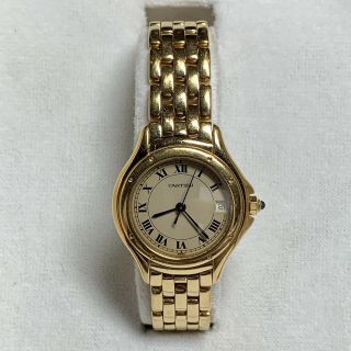Cartier 18k Yellow Gold 26mm Cougar Quartz Watch