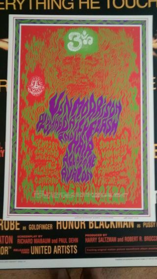 1967 Wes Wilson Van Morrison Chet Helms Family Dog Fillmore Era Poster Fd 88 - 1