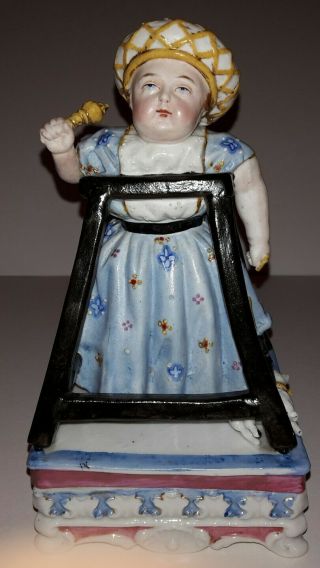 Staffordshire Victorian Two - Piece Royal Infant Dresser Box,  1877,