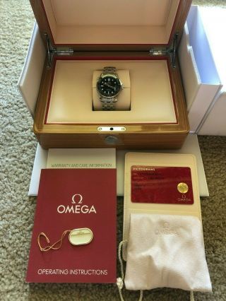 Omega 36mm Co - Axial Seamaster - Bracelet - Box,  Papers 212.  30.  36.  20.  01.  002