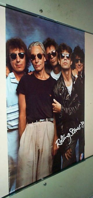 Rolling Stones Steel Wheels Vintage Group Poster