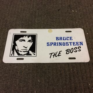 Bruce Springsteen The Boss 1975 Jungleland Vintage License Plate Rare