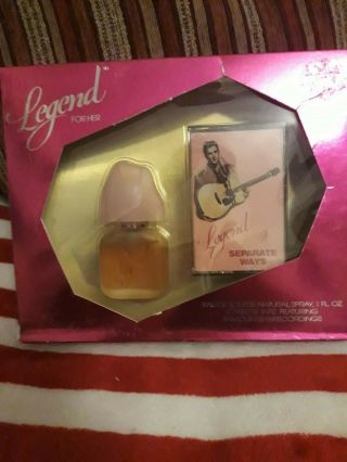 Elvis Presley Vintage Box Set Of Perfume And Cassette Tape From 1985