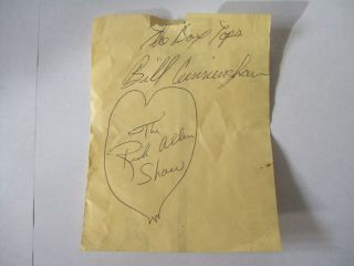 The Box Tops Signed Autographs Bill Cunningham & Rich Allen