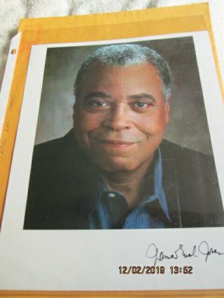 James Earl Jones 8 X10 Photo Signed Autographed Star Wars With Mailer