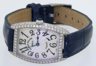 Franck Muller 1752 QZ D 18K WG 2.  0CTW VS1/F factory diamond quartz ladies watch 2