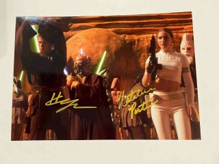 Hayden Christensen Natalie Portman Star Wars Sw Signed Autograph 6x8 Photo
