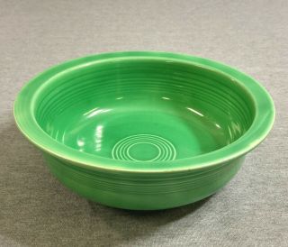 Vintage Fiestaware Green 8 1/2 " Nappy Serving Bowl - Fiestaware