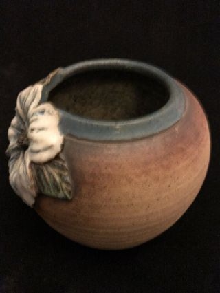 Old Patagonia Marty Frolick Pottery 1985 Vase with Dogwood Flower 2