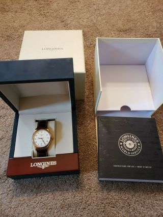 Men’s Dress Swiss Automatic Watch - Longines Master 18k Solid Gold Case