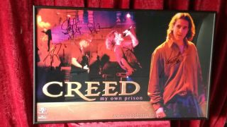 Autographed Creed My Own Prison Poster Stapp Tremonti