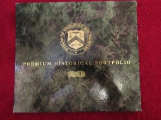 Premium Historical Portfolio Of $20 Bill - Bureau Of Engraving And Printing