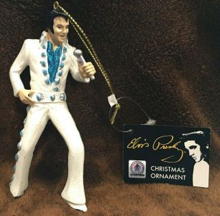 Elvis Presley Graceland Christmas Holiday Ornament Jumpsuit Kurt Adler Nwt