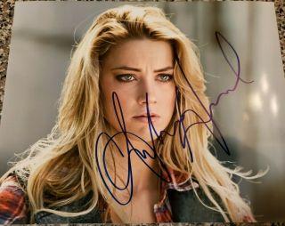 Sexy Eyes Amber Heard Authentic Signed Autographed 8x10 Photo Such A Beauty