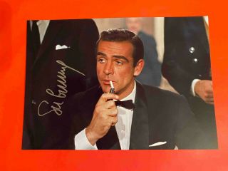 Sean Connery James Bond 007 Autograph Signed Photo 6x8