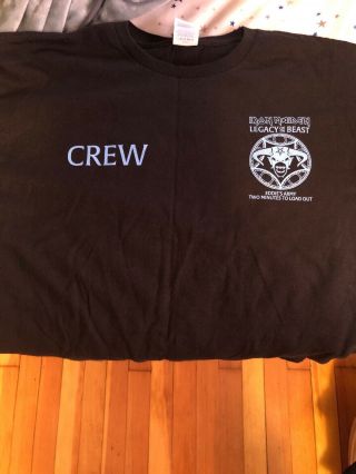 Large Iron Maiden Local Crew Shirt 2019 Legacy Of The Beast Tour