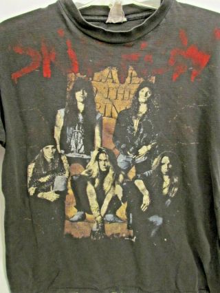 Skid Row Slave To The Grind Rare Vintage Concert T Shirt America 91 - 92 Tour Lg