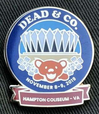 Dead And Company Hampton Va Coliseum 11/8 9/2019 Pin Poster Grateful Co