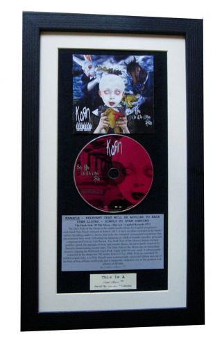 Korn See On Other Side Classic Cd Album Top Quality Framed,  Express Global Ship
