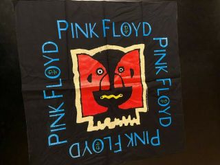 Vintage 90s 1994 Pink Floyd Division Bell Concert Tour Bandana Handkerchief