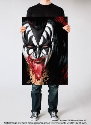 Kiss Gene Simmons: Large Size Art / Poster Vintage And Modern Designs Lp / Album