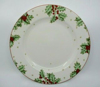 Lenox Treasured Traditions Holly Dinner Plate - 11 " 0701b