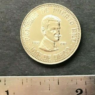 Puerto Rico 1969 Jose De Diego Proceres De Pr Medalla Conmemorativa Silver