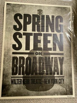 Bruce Springsteen On Broadway Exclusive Poster 4th In Series 3556