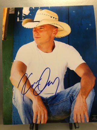 Kenny Chesney Signed Autograph 8x10 Photo Country Music No Shirt Shoes Beach