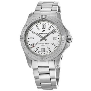 Breitling Colt 41 Automatic Silver Dial Steel Men 