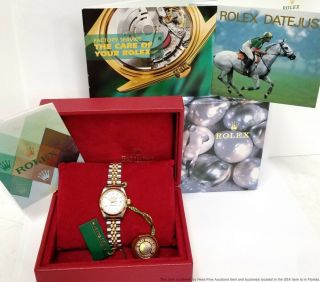 Barely Worn Rolex Datejust 79173 18k Gold Ss Watch Box Papers Tags
