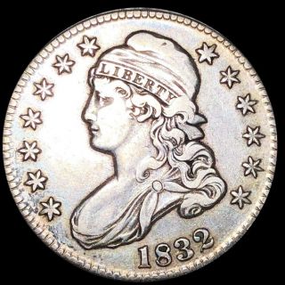 1832 Capped Bust Half Dollar Nearly Uncirculated Philadelphia 50c Silver Coin Nr