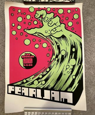 Pearl Jam Tour Poster Los Angeles 7 - 9 - 06