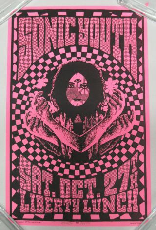 Sonic Youth Liberty Lunch 1990 Punk Concert Poster Jason Austin Minty Version 2