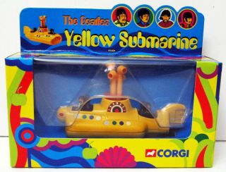 2 Beatles Corgi Yellow Submarine Die Casts 1999