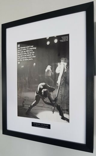 The Clash Framed Q Mag Plaque - Certificate - - Rare Punk Joe Strummer