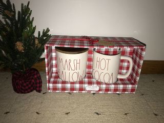 Rae Dunn Marshmallow Cellar And Cocoa Mug Set Htf