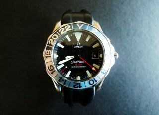 Omega Seamaster Gmt 50th Anniversary Chronometer 41.  5mm Mens Watch 2534.  50.  00